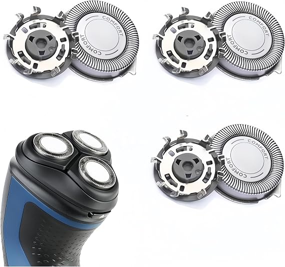 3 Pack Replacement Shaver Heads for Philips Series 1000 2000 3000