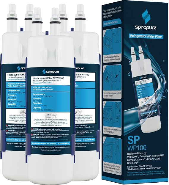 SpiroPure SP-WP100 NSF Water Filter Replacement for EDR1RXD1 Filter 1 (3PK)