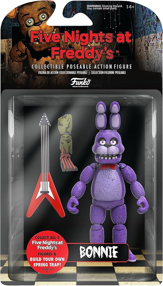 Funko 5 Articulated Action Figure: Five Nights At Freddys FNAF - Bonnie The Rabbit - Collectible - Gift Idea - Official Merchandise - for Boys, Girls, Kids & Adults - Video Games Fans