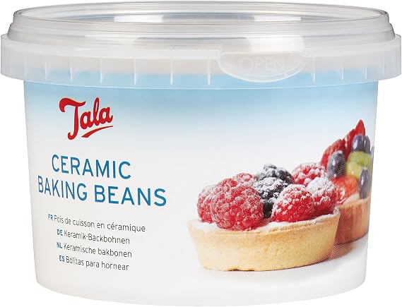 Tala Ceramic Baking Beans - Reusable Heat Resistant Blind Weights | Oven Beads for Pies, Tarts, and Pastry Crusts - Bakeware Accessories - Approx. 700g