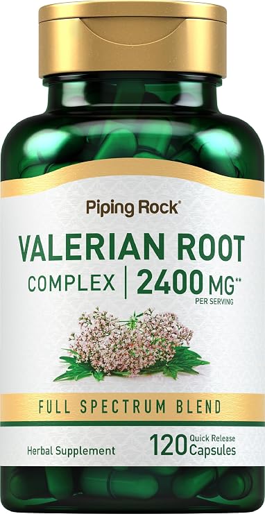 Piping Rock Valerian Root Capsules | 120 Count | Herbal Extract Complex | Non-GMO & Gluten Free Supplement