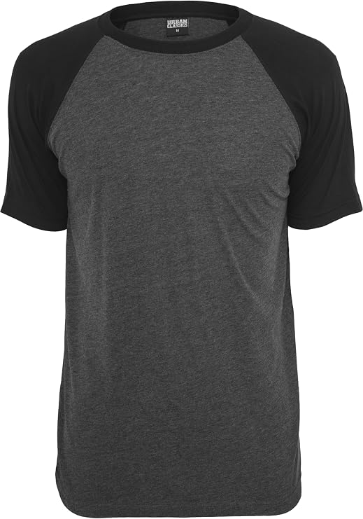 Urban Classics - RAGLAN Contrast T-Shirt charcoal - XXL