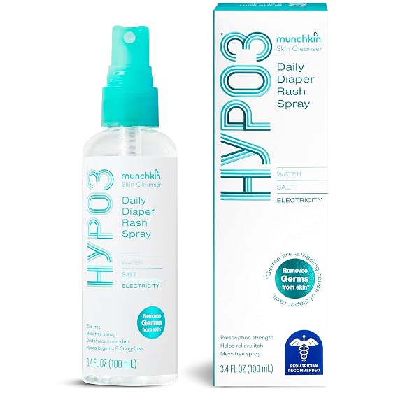 Munchkin HYP03 Diaper Rash Hypochlorous Acid Spray, 3.4 Ounce