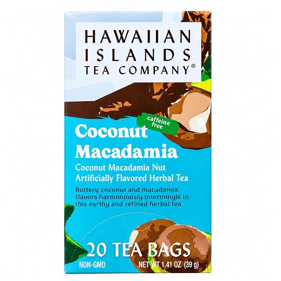 Hawaiian Islands Tea Company Coconut Macadamia Red Rooibos Tea - 20 Teabags