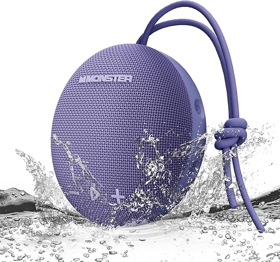 Bluetooth Speaker, IPX8 Shower Speaker Waterproof, Bluetooth 5.4 with Loud HD Sound and Robust Bass, Extra Long Playtime Punchy, for Home, Beaches Portable Wireless Outdoor Speakers