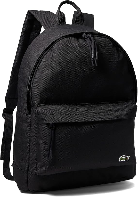 Lacoste Men's Sinpople Monogramme Backpack, Black, One Size