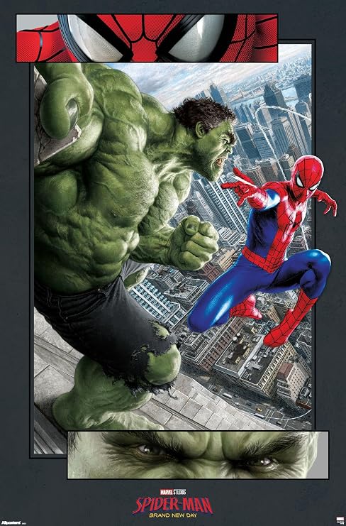 Marvel Spider-Man: Brand New Day (2026) - Eye Battle Wall Poster, 34L" x 22.4W", Unframed Version