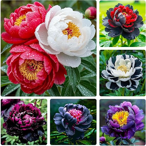 299Pcs Perennial Peony Seeds for Planting - Long-Lasting Fragrant Flowers for Garden Borders & Landscape,Cold Hardy Cut Flowers