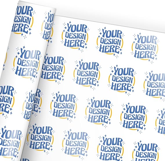 VulgrCo Personalized Gift Wrapping Paper (Custom Gift Wrap)