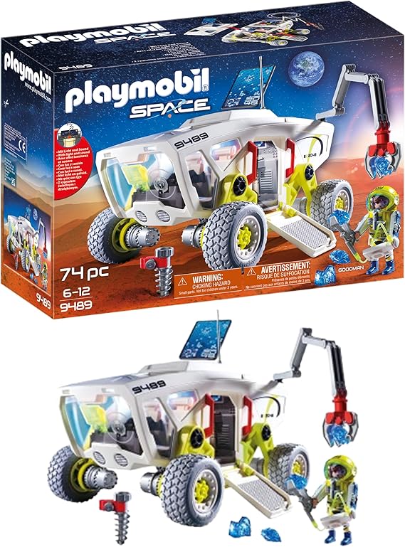 Playmobil 9489 Space Mars Mission Research Vehicle with interchangable Attachments -