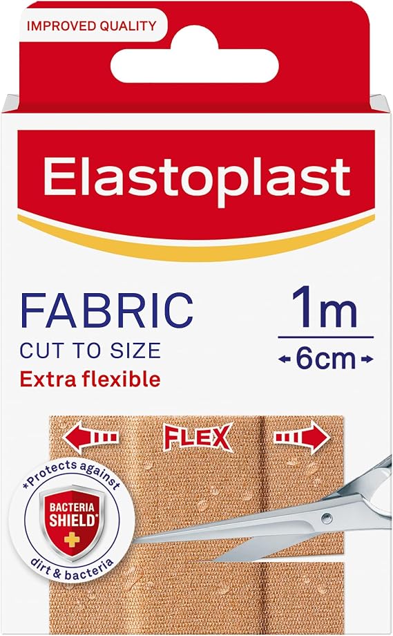 Elastoplast 3585999 Extra Sticky Fabric Strapping, 2.5cm x 3m