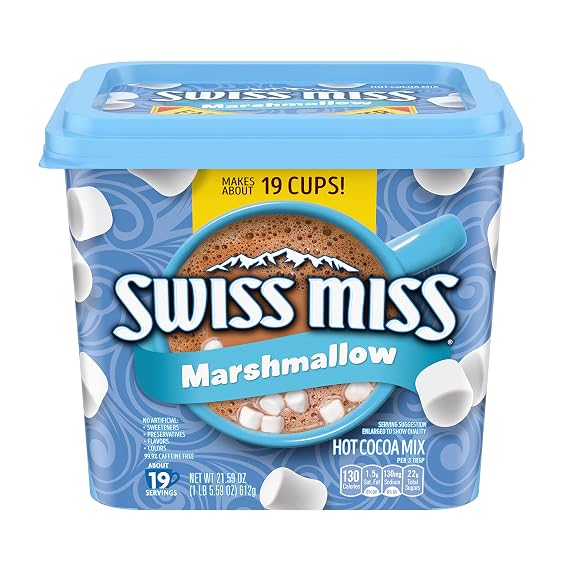 Swiss Miss Hot Cocoa Drink Mix, Milk Chocolate with Marshmallows, 21.59 oz.