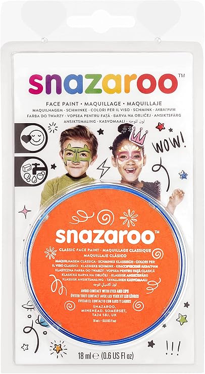 18ML ORANGE Classic Snazaroo Classic Face Paint