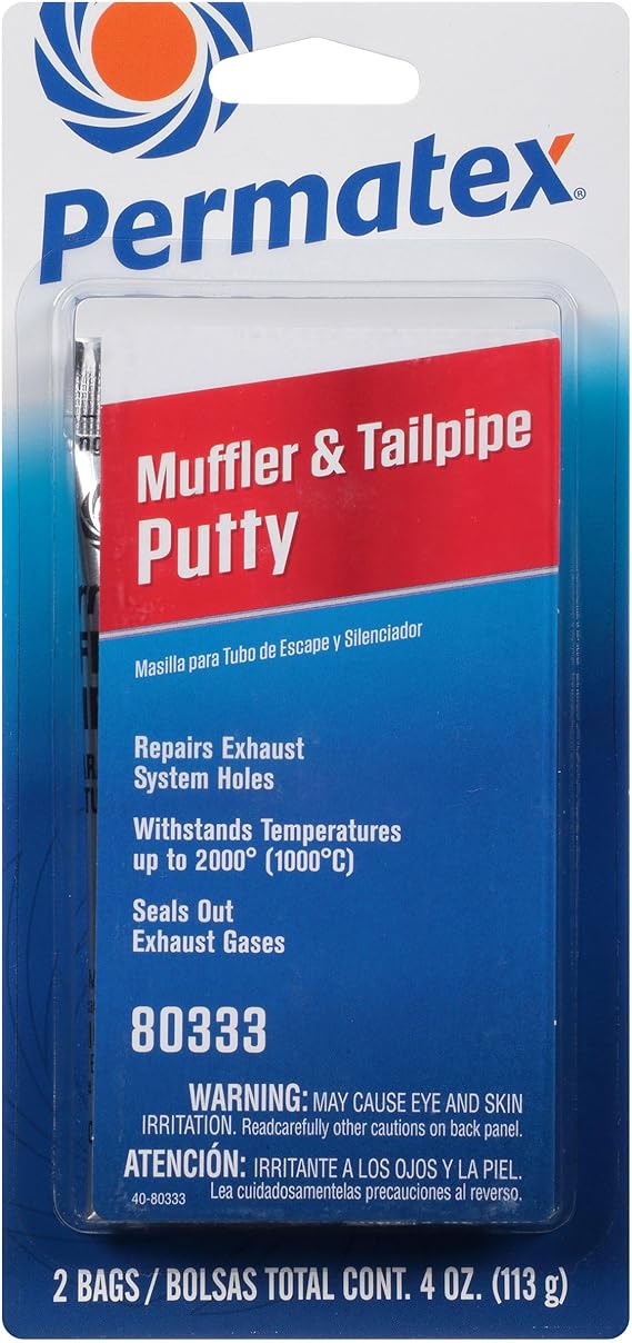 Permatex 80333 Muffler and Tailpipe Putty, 4 oz.