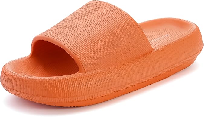 BRONAX Mens Trainers Casual Sports Running Shoes, Orange, 2.5/3.5 UK Men/ 4/5 UK Women