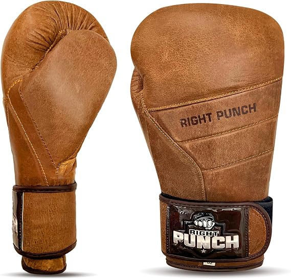 Durable Cowhide Leather Boxing Gloves for Men & Women | Ideal for Punching Bag, Sparring, MMA, Muay Thai, Kickboxing & Martial Arts