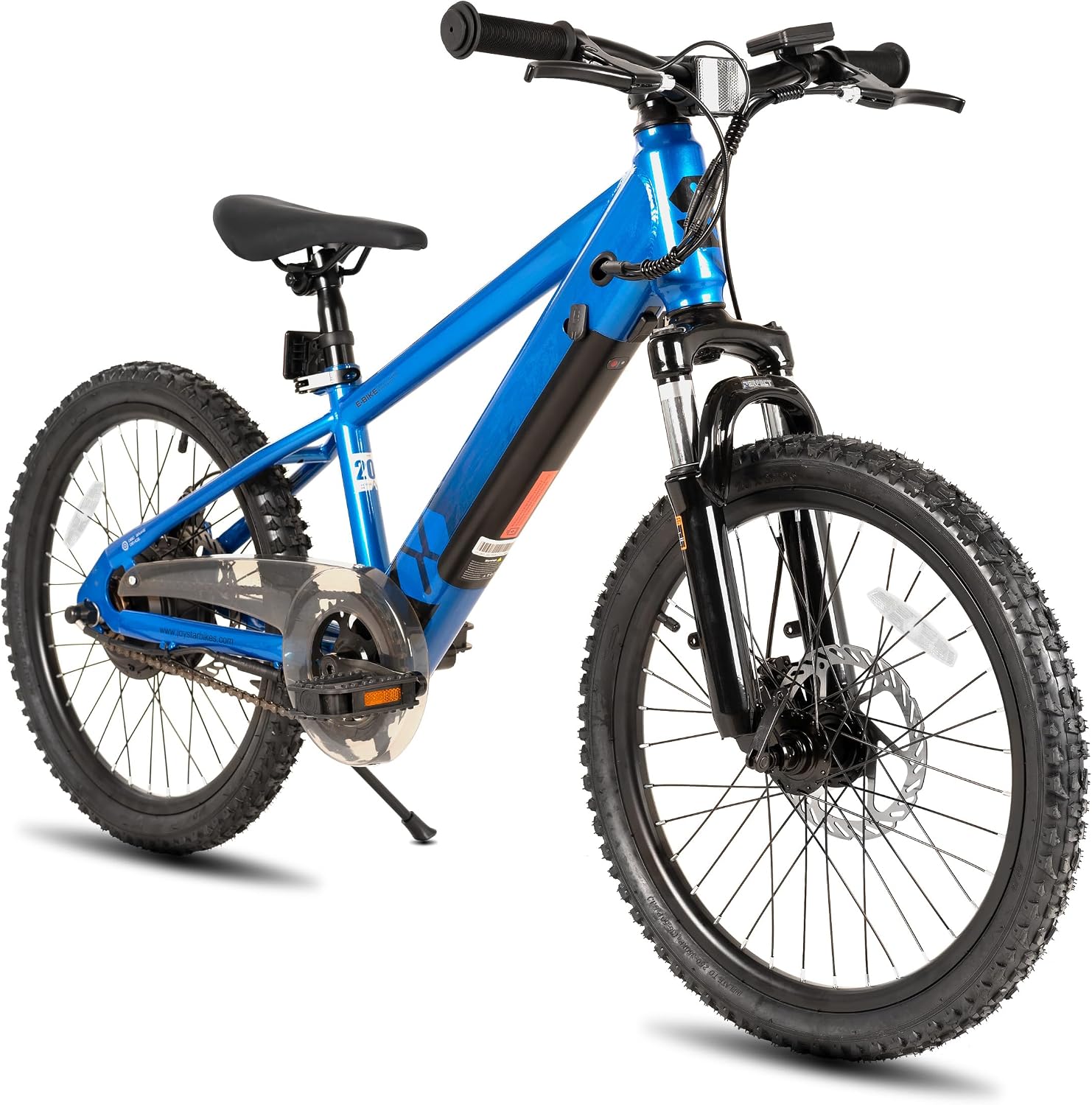 JOYSTAR 20 24 Inch Electric Bike for Kids Teens Ages 7 with 250W Brushless Motor, 15 Miles 15MPH Electric Mountain Bicycle with Removable Battery, Safe Mini Ebikes with Dual Disc Brakes