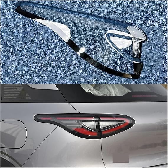 Compatible with Geely Xingyuan 2024 2025 Car Protective Taillight Clear Lens Cover Shade Shell Auto Transparent Light Housing TailLamp Caps(Outside Left)