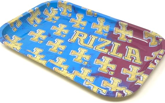 Raw Metal Rolling Tray Mini 7 x 5 Inch