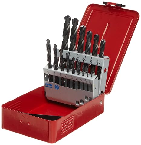 Dormer A19020 Jobber Drill Set, 1/16" - 1/2" x 1/32" Size