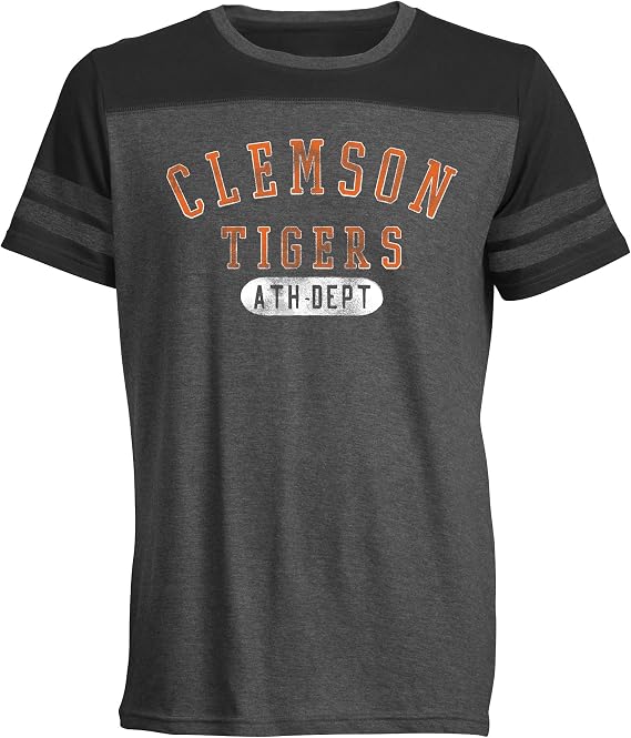 NCAA Record Breaker Men's Crew Neck Tee with Sleeve Stripes