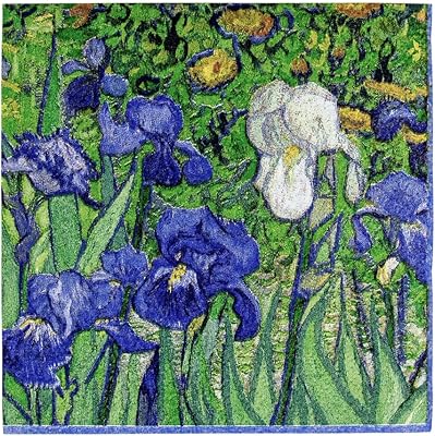 Caspari Van Gogh Irises Paper Cocktail Napkins - 20 Per Package