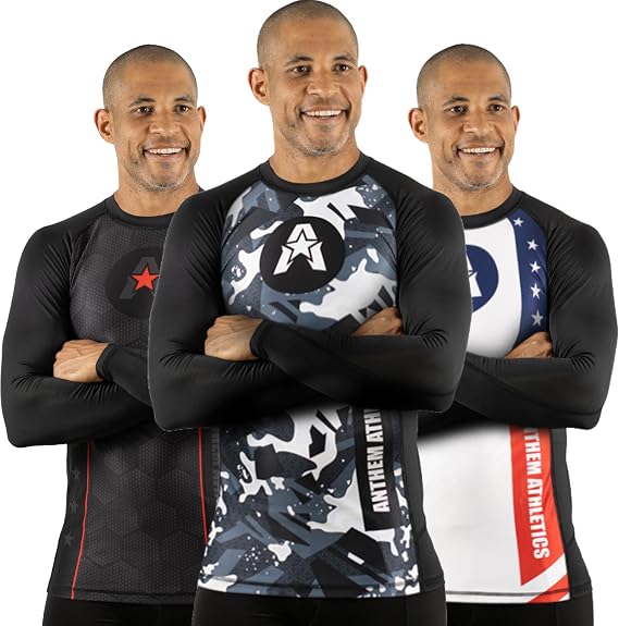 Anthem Athletics Reignite BJJ Rashguard for Men, MMA, No Gi Grappling - Long Sleeve Jiu Jitsu Rash Guard Men BJJ