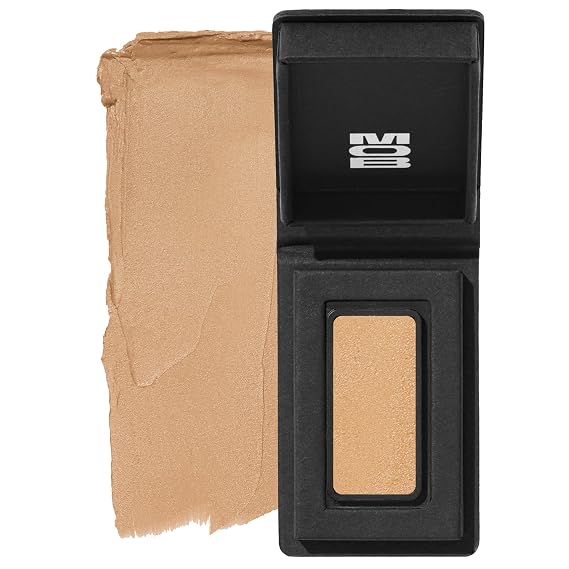 MOB Beauty Cream Clay Eyeshadow, M107 Golden Wheat | Buildable Skincare-Infused Long Wearing Cream to Velvet Finish for Eyes, Recyclable Compact, Vegan, Cruelty Free