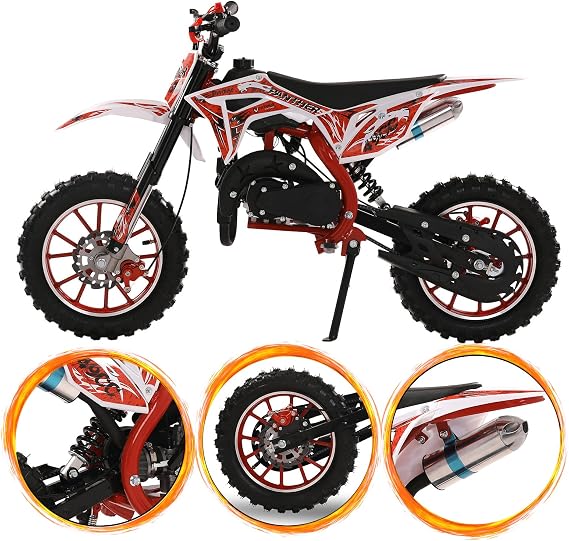 50CC 2 stroke dirt bike adult & kids kids dirt bike mini bike gas power gas power motocross off-road mini bike gas mount bike load 330 lbs