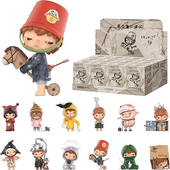 POP MART Hirono Echo Series Figures, 12PCs Hirono Blind Box Figures, Random Design Action Figures Collectible Toys Home Decorations, Holiday Birthday Gifts for Girls and Boys, Whole Set