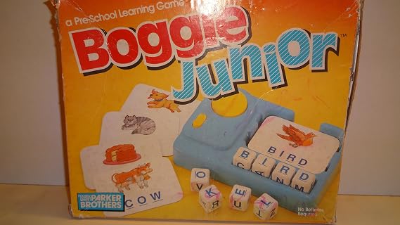 Hasbro Gaming Boggle Junior, Preschool Board Game, Ages 3 and Up