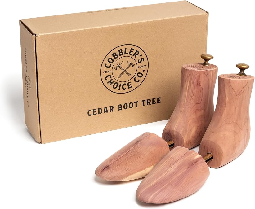 Cobbler's Choice Cedar Boot Trees for Men - Aromatic Wood with Split Toe