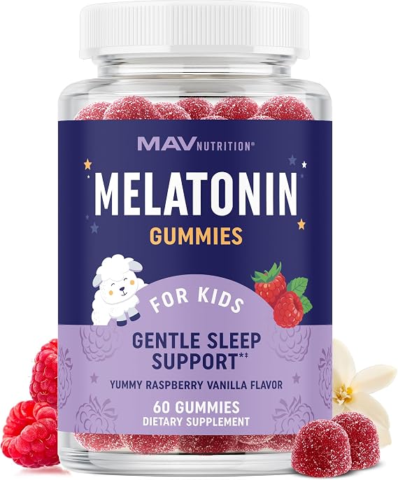 Kids Melatonin Gummies, Gentle Sleep Support, Melatonin 1 mg + Herbal Blend
