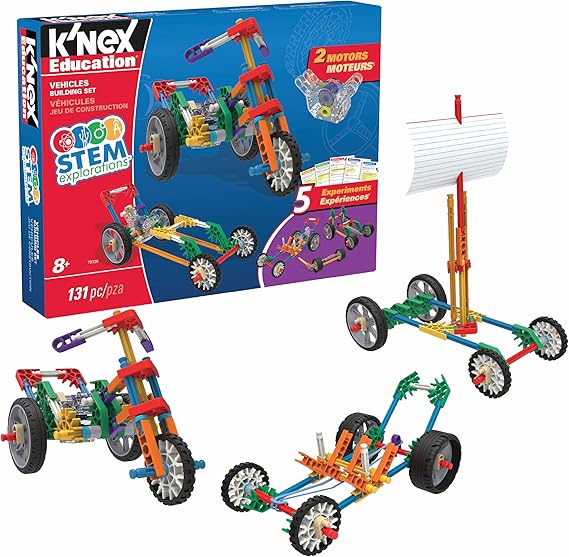 K'NEX Education - STEM Explorations: Vehicles Building Set Kid Construction Play, Creative Building Ages 8+