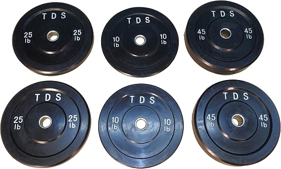 Virgin Pure Rubber Bumper Plate 160lb Set (2x10lb, 2x25lb, 2x45lb)