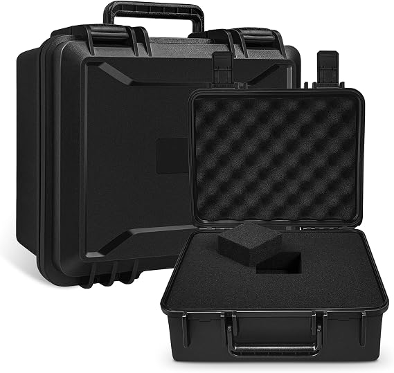 ICIMBI 11 Inch Foam Case with Customizable Foam for Test Instruments, Camera Accessories, Equipment, Electronics, and Tools & More 11.4 x 9.8 x 5.7 Inches