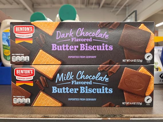 Specially Selected Butter Cookie Coated with Dark & Milk Chocolate Flavor 4.41oz 125g (Two Boxes)