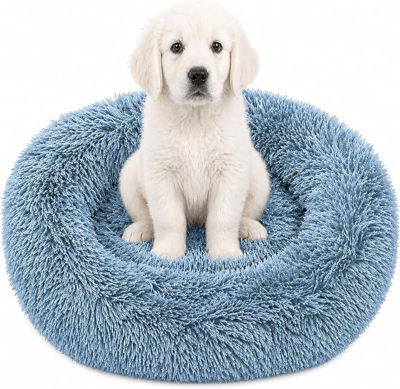 Pet Life 'Nestler' High-Grade Soft Ultra-Plush Quality Sleep-Inducing Fur Rounded Cat and Dog Bed