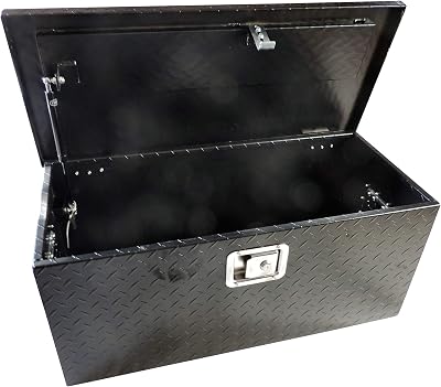 Can Am Defender 31 Tool Box Aluminum Diamond Plate Includes Bed Anchors. CA-3027