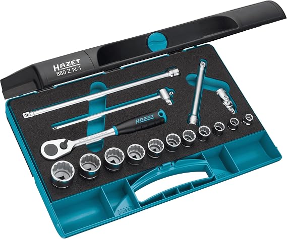 Hazet 880ZN-1 12-Point Socket Spanner Set