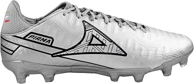 Pirma Soccer Cleats-Style 3046 - Skin Gamer SilverBlack Firm Ground