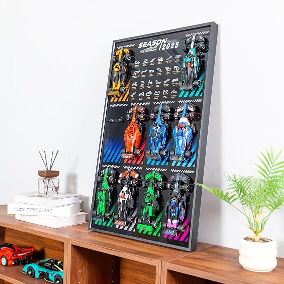 Frame Compatible with Lego Speed Champions F1 Wall Mount, No Cars