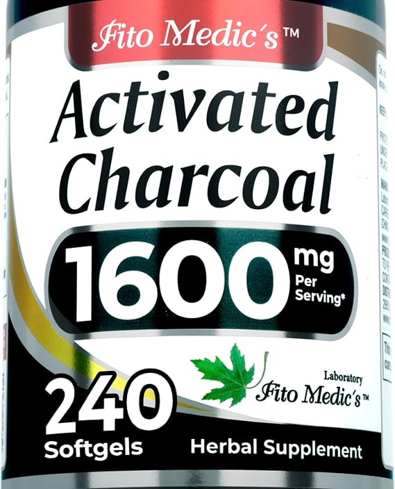 FITO MEDIC'S Lab | Activated Charcoal | 240 caps | Activated Charcoal Pills