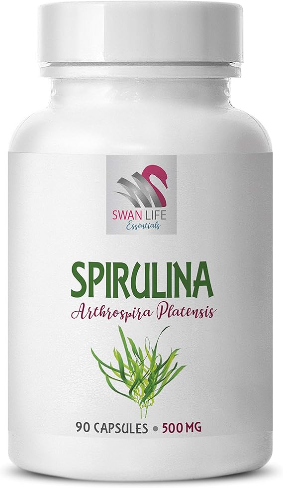 spirulina and chlorella capsules - energy bits spirulina chlorella tablets - SPIRUILINA 500MG - spirulina tablets - spirulina and chlorella powder organic - Spirulina Herbal Supplements - 1 bottle