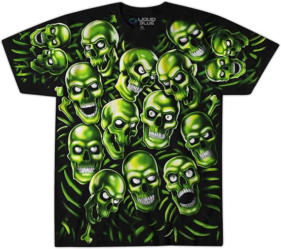 Liquid Blue Men's Skull Pile T-Shirt