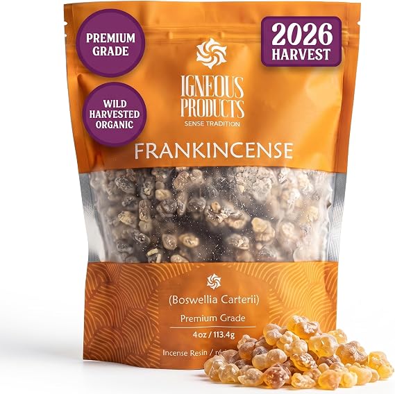 Frankincense Resin Incense Pure Boswellia Carterii Catholic Incense, 4 OZ