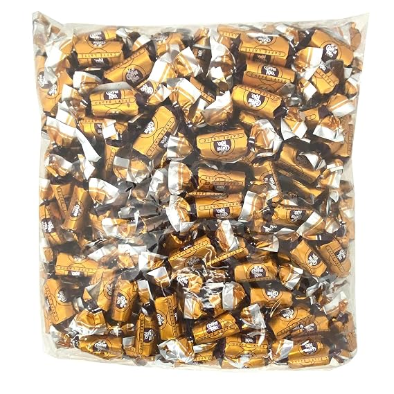 Coffee Rio Caffe Latte Coffee Candy Bulk Pack, 3 Pound Bag - Individually Wrapped Hard Candies Blended with Fresh Dairy Cream - Perfect for Office Candy Bowl, Buffet, Gifts - Kosher Certified Candies
