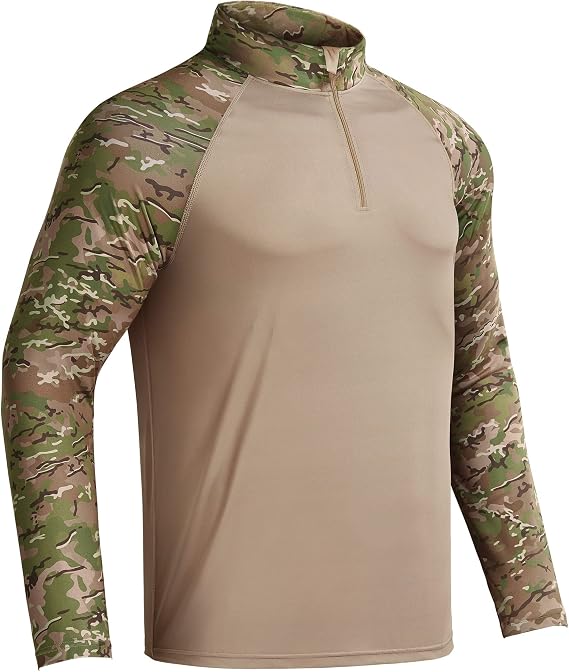 Rodeel Men's UPF 50+ Long Sleeve Sun Protection Shirt for Fishing
