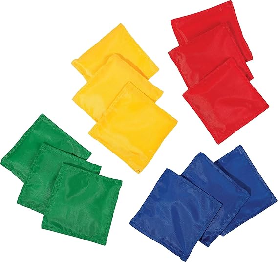 Franklin Sports 5" x 5" Nylon Bean Bags (Set of 12)