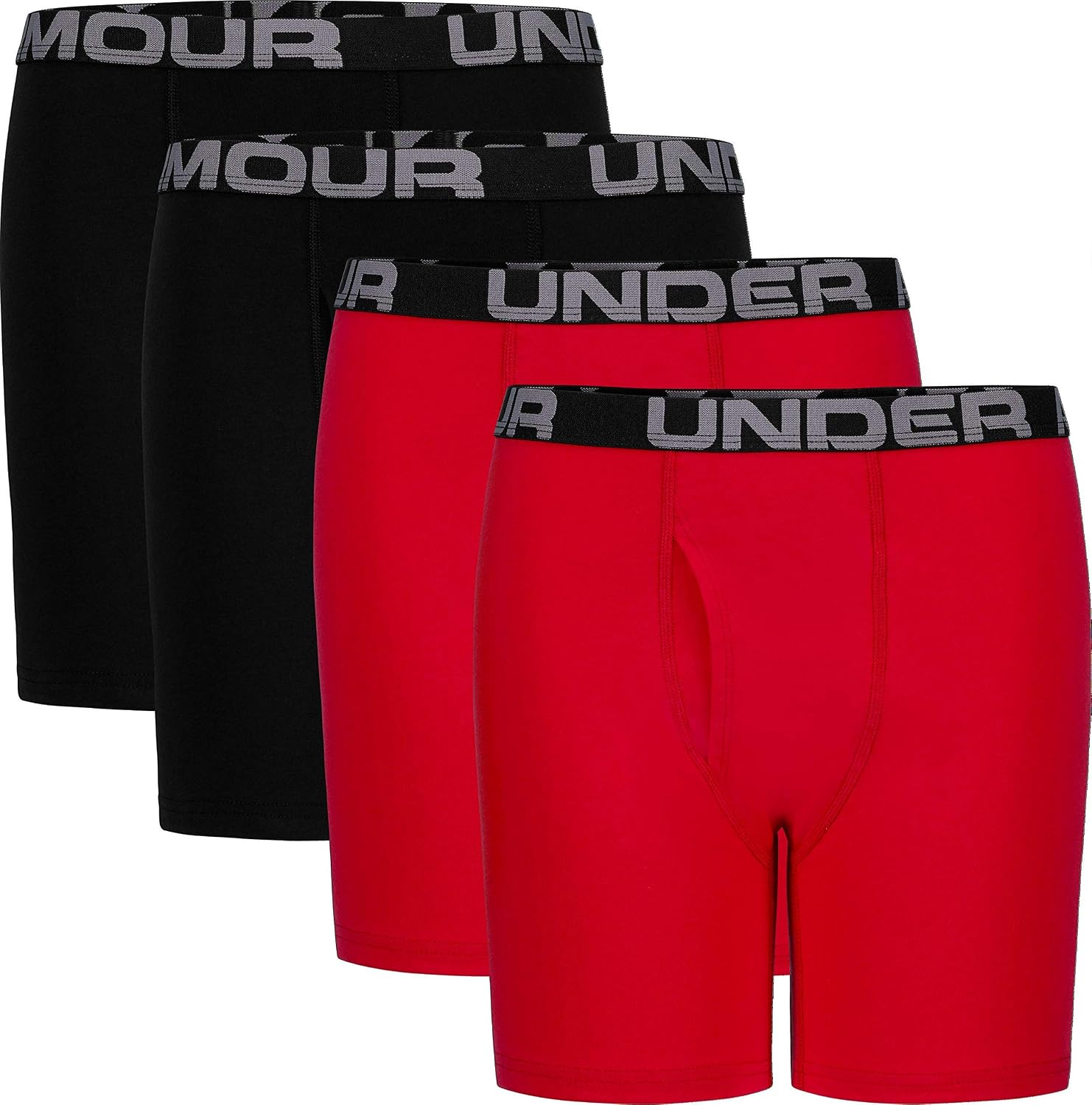 Under Armour boys Charged Stretch Boxer Jock, Lightweight & Smooth Stretch Fit